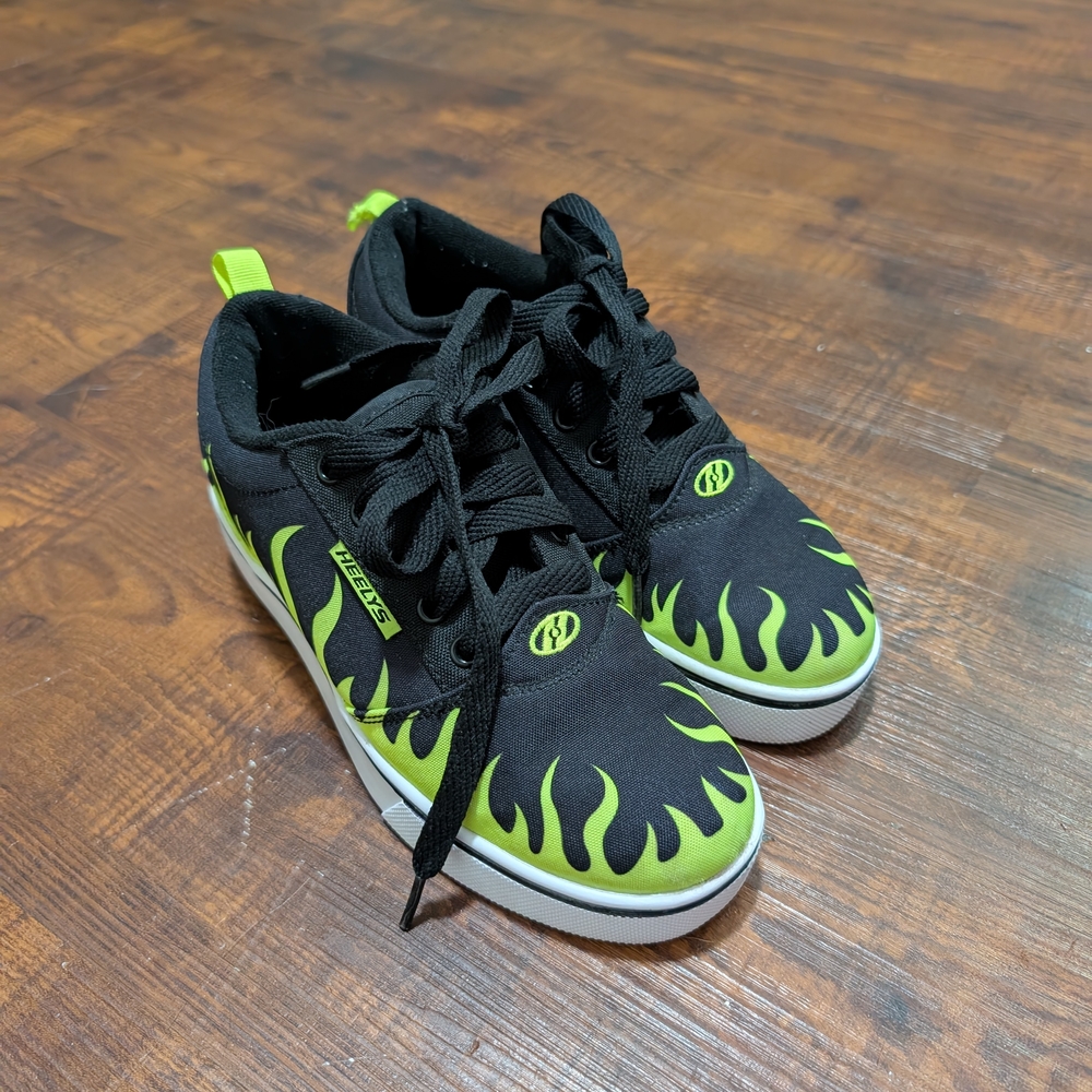 Black and Green Kids Shoes